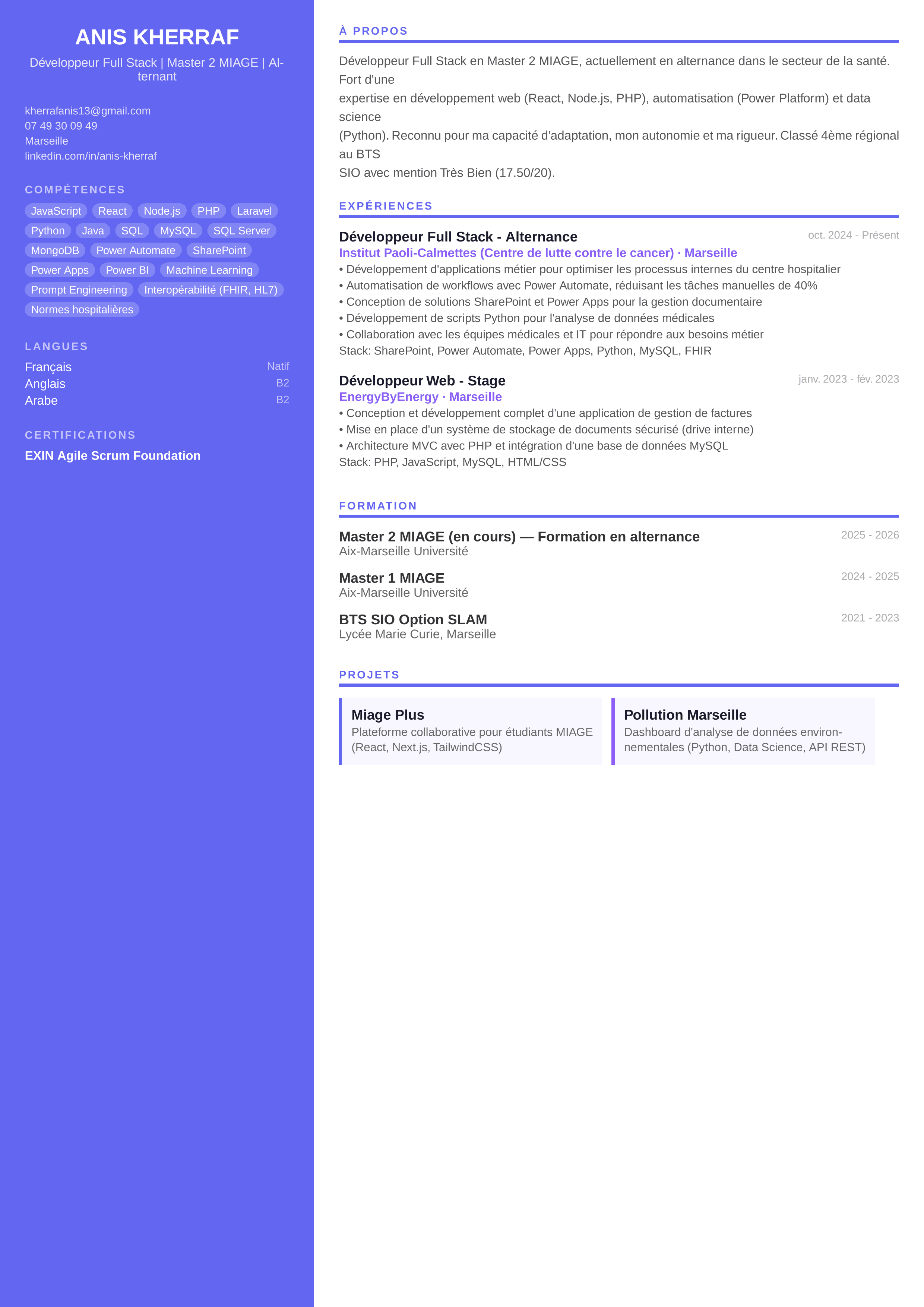 Template CV Portfolio